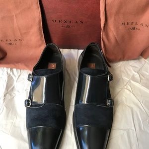 Mezlan shoes, worn once, leather and suede-No Return!